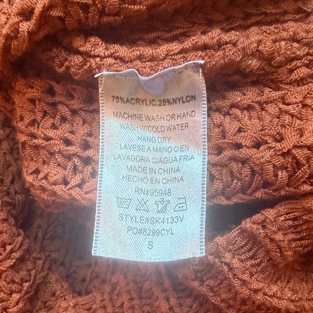 Cozy Casual Rust Knit Racerback Tank Top - Picture 6 of 6
